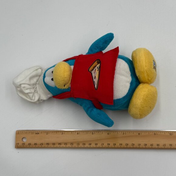 Club Penguin Chef Plush Toy with Pizza Apron Disney 2011 Stuffed Animal NO Coin - Picture 8 of 8